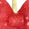 20" Red Tinsel Bow with 13 Warm White LED Lights